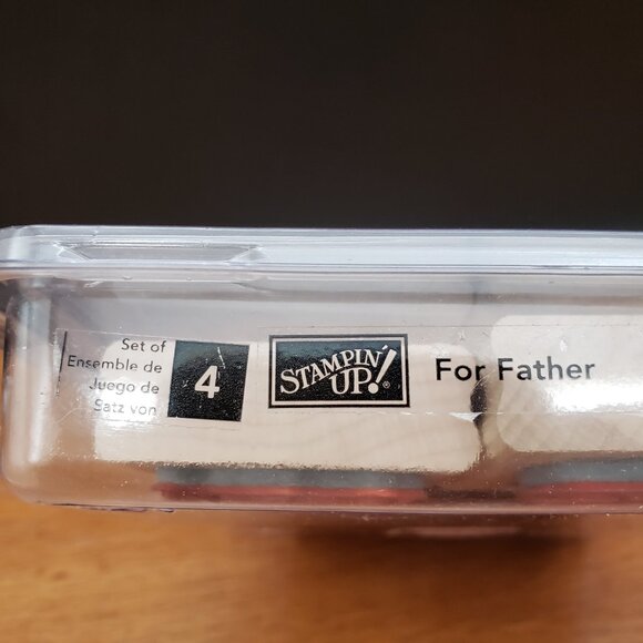 Stampin’ Up! For Father Rubber Stamp Set of 4 – Dog, Tools, Dad, Father’s Day - Picture 4 of 5